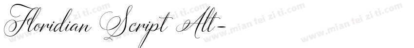 Floridian Script Alt字体转换